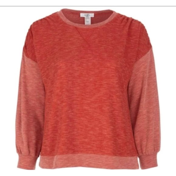 NWT Moa Moa Chevron Sleeve Pullover Size 1X - Picture 1 of 2